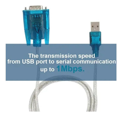 Cable Usb A Serial Db9 Rs232 9 Pin