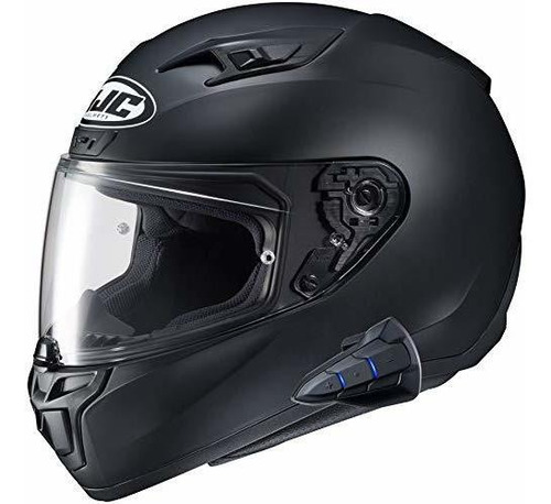 Casco Integral Hjc I10 Con Auricular Bluetooth Sena Smart 10