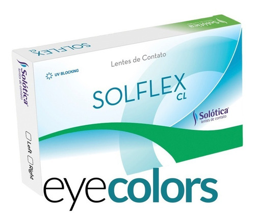 Lentes De Contato Solflex Cl (com Grau) + Par De Brincos