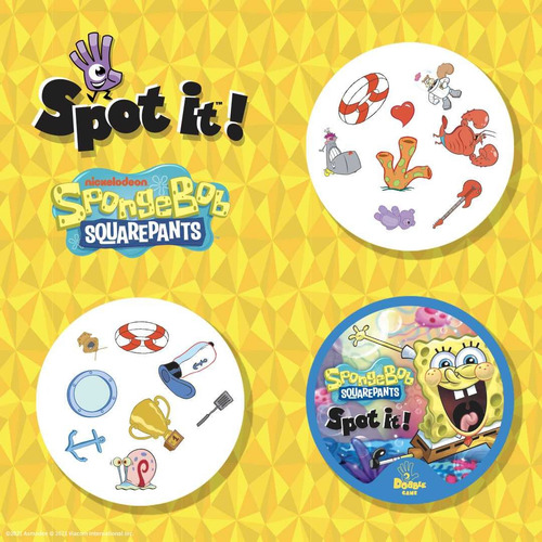 Dobble Bob Esponja / Spot It / Juego De Mesa Cartas