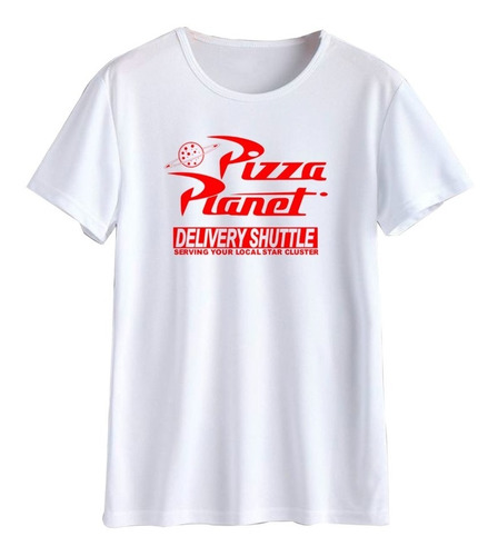 Remera Pizza Planet Logo Aesthetic Spun Adulto/niño Unisex