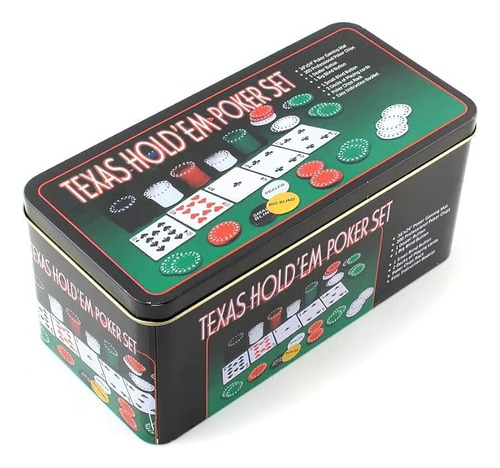 Set De Poker 200 Fichas En Caja Metal