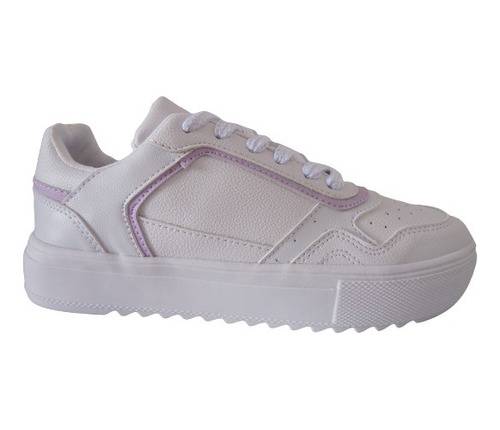 Tenis Urbanos Para Mujer Calzado Guerreros Gi-001 Blanco X L