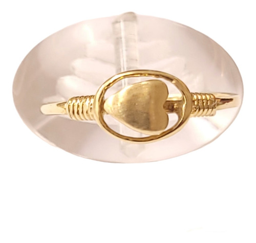 Imagen 1 de 4 de Anillo Oro 18kts Corazón 1,1grs N°7 Brumat