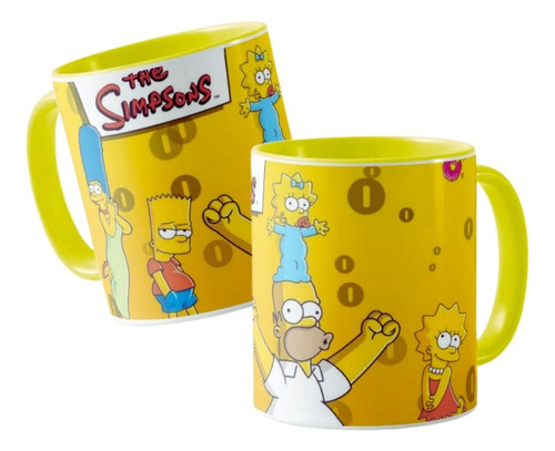 Mug Los Simpson La Familia Mas Famosas  Taza Ceramica 11onz