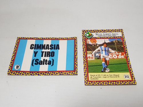 Imagen 3 de 7 de Figuritas Gimnasia Y Tiro Salta Fútbolmania 1993 Mag 58249