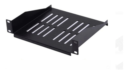 Bandeja Rack Ventilada Negra 1u 10 Pulgadas Angosto Linkmade