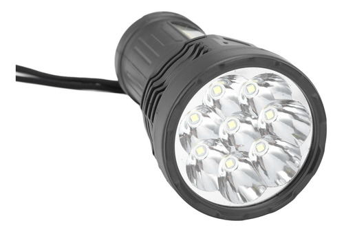 Potente Linterna Led De Antorcha Multifuncional Negra Portát