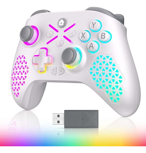 Controlador De Juegos Led Inalámbrico Para Pc: Funciones Tur