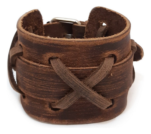 Brazalete Cuero Hombre Líneas