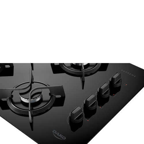 Cooktop Dako Supreme A Gás 4 Bocas Automático E Tripla Chama Bivolt