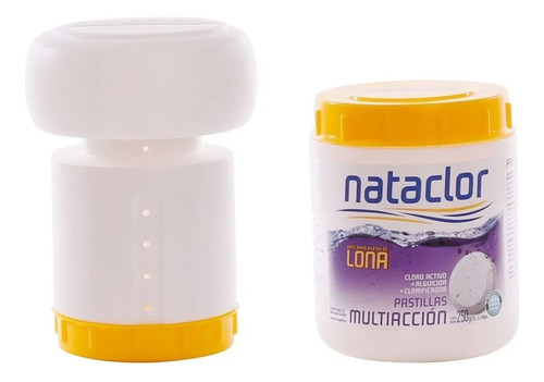 Kit Nataclor Pileta Lona Multiaccion 250 Gr + Boya Mm