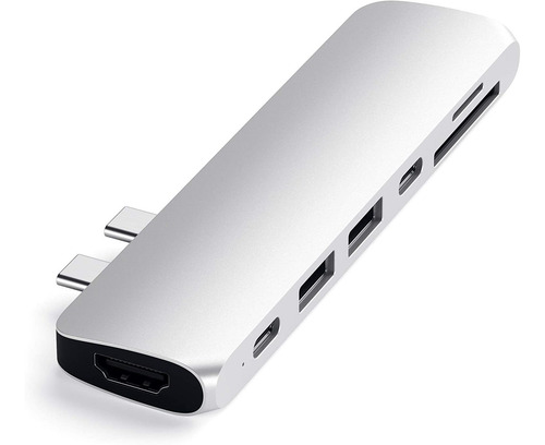 Adaptador Hub Pro Tipoc De Aluminio Con Usbc Pd 40 Gbps...