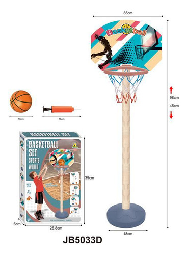Juego De Basquetball Para Niños Con 4 Niveles De Altura