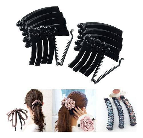20 Unids Cabello Banano Combs Clips / Tail Hail Grips
