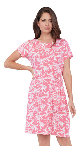 Vestido Mujer Lazo Coral Print Corona