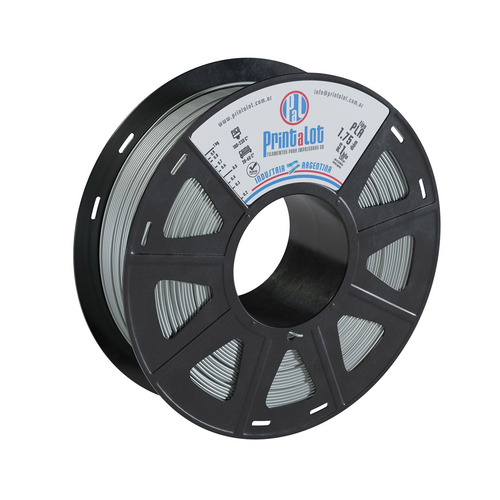 Filamento 3D PLA Printalot de 1.75mm y 1kg plata