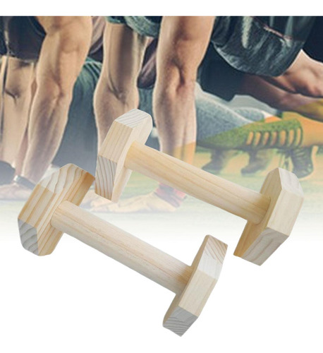 2 Piezas De Paralelas De Madera, Manijas De Flexiones De