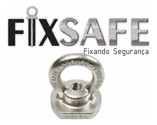 40 Un Olhais Ancoragem 1/2 Inox 316 Carga 7000kgf -com Laudo