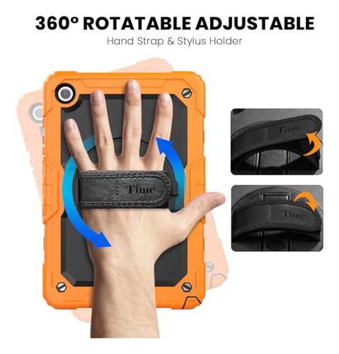Funda Para Tableta Galaxy Tab A9 Plus 11 PuLG 2023 Naranja 1