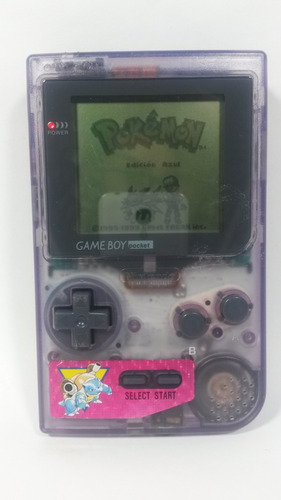 Consola Gameboy Pocket Clear Purple H090 + 1 Juego Eleccion