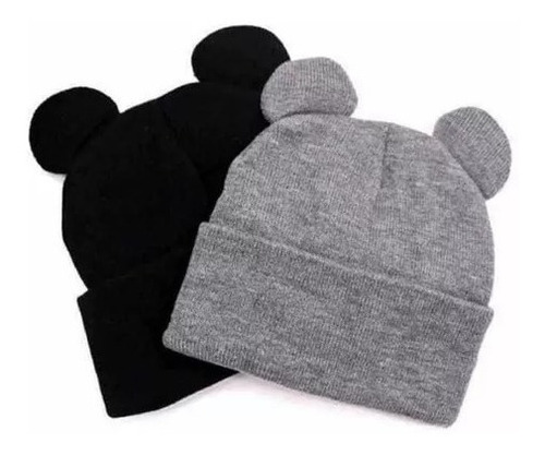 Gorros Beanies Con Orejitas De Gato-osito Niños Y Adultos