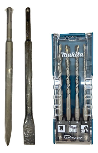 Jogo De Broca Sds Plus Makita E-13605 Talhadeira + Ponteiro