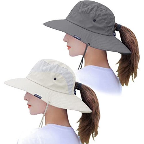 Sombrero De Sol Muryobao Para Mujer, De Ala Ancha, Protecció