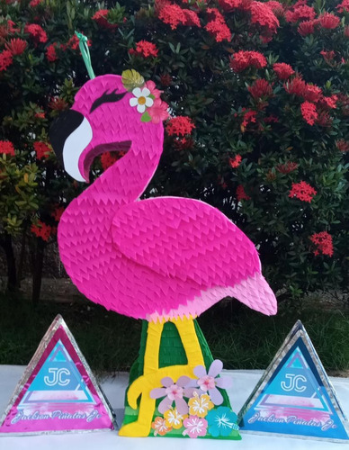 Piñata De Flamingo Flamencos Chupetera Cotillón Centro D Msa
