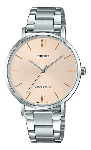 Imagen 1 de 6 de Reloj Mujer Casio Ltp-vt01d-4b Plateado Análogo / Lhua Store