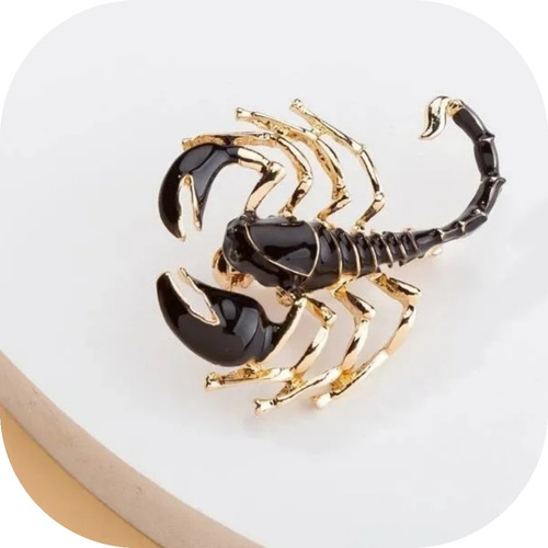 Hermoso Broche Pin  Con Diseño De Escorpion