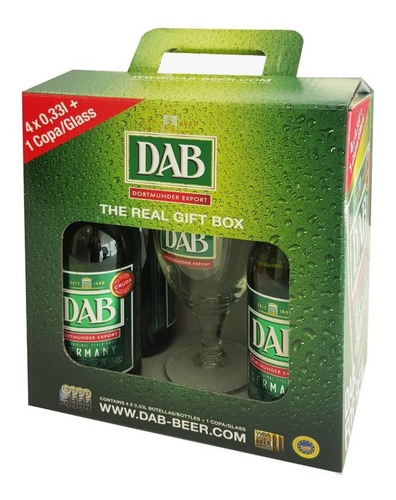 Cerveza Dab - Pack X 4 De 330 Ml. C/u. + Copa