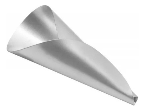 Kit Com 12 Unidades De Canudos Para Doces Em Aluminio Nº 2 Cor Prateado