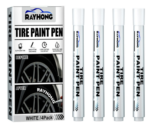 Neumáticos De Pintura Impermeables Con Letras Blancas Para A