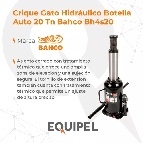 Crique Gato Hidráulico Botella Auto 20 Tn Bahco Bh4s20