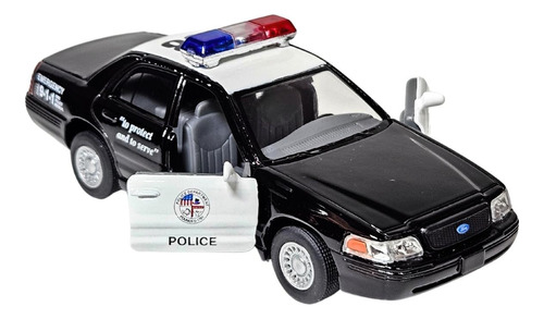  Miniatura De Ferro Ford Crown Victoria Policia 12cm 1/42