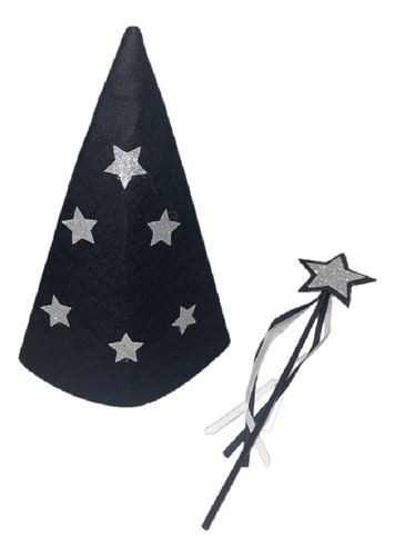 Set Gorro Y Varita Mago Estrellas Cotillón Activarte 