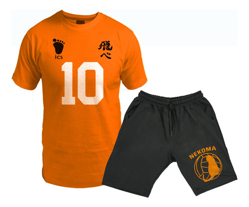 Conjunto Remera Y Short De Haikyu/dragon Ball/ Anime/ Unisex