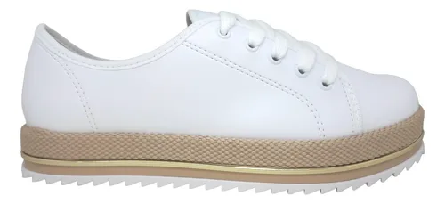 Tenis flatform beira rio branco 2025
