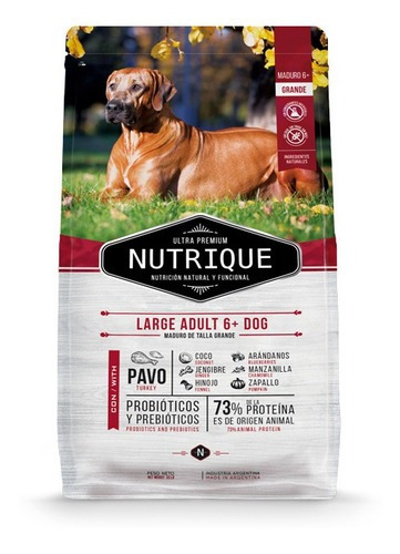 Alimento Nutrique Perro Large Adulto 6+ 3kg Super Premium