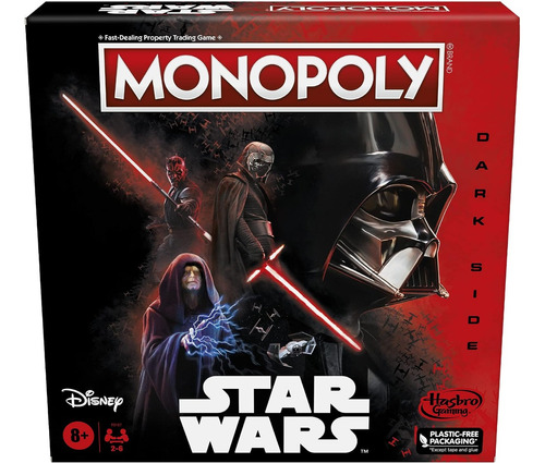Monopoly Disney Star Wars Dark Side Villanos Darth Vader