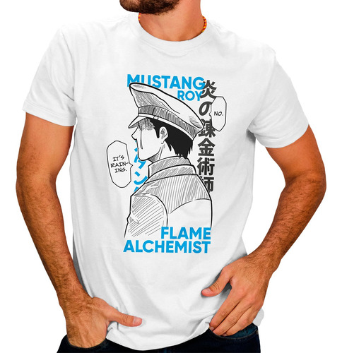 Playera Para Hombre Anime Fullmetal Alchemist Roy Mustang #5