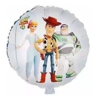 Pack X 10 Globos Metalizados De Toy Story 4 De 18 Pulgadas 