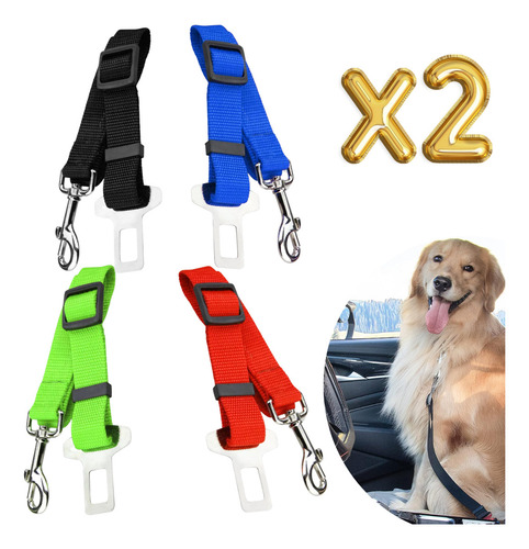 Correa De Mascotas Para Auto / Cinturón De Seguridad Perros Color Paquete 1