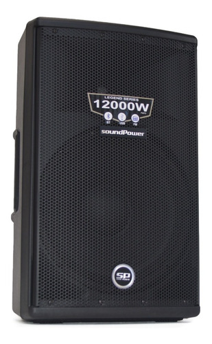 Imagen 2 de 10 de Cabina Activa + Cabina Pasiva Soundpower 12000w + Bases