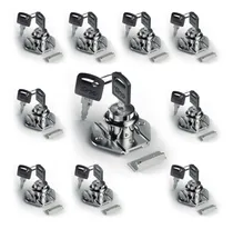 Comprar Kit 10 Fechadura 22mm Porta Gaveta Armário Móveis + Chaves 