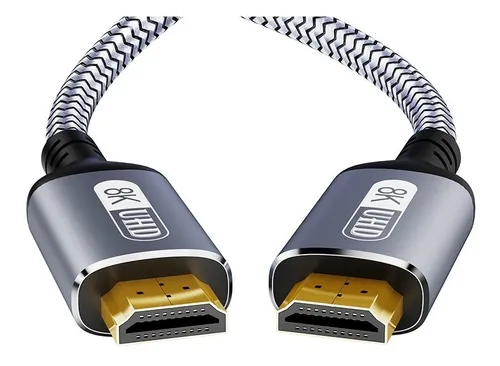 comprar Cable Hdmi 8k 60hz 4k 120hz V2.1 Trenzado 2m Oro