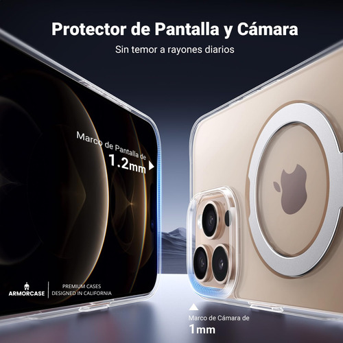 Qw Funda Para iPhone 16 Pro Max Magsafe Protector Camara Armor
