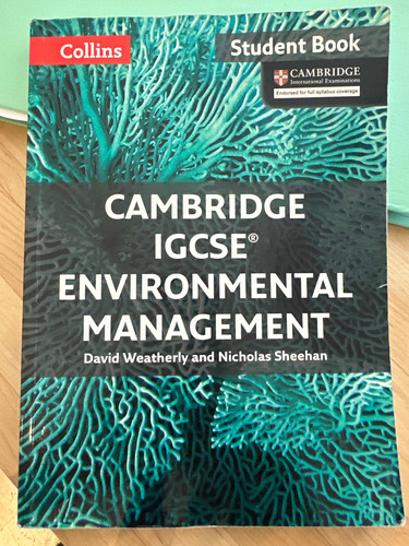 Libro Cambridge Igcse Envoronmental  Management