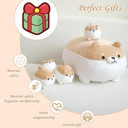 Toysym Shiba Inu Plush Kawaii Corgi Animales De Peluche Con